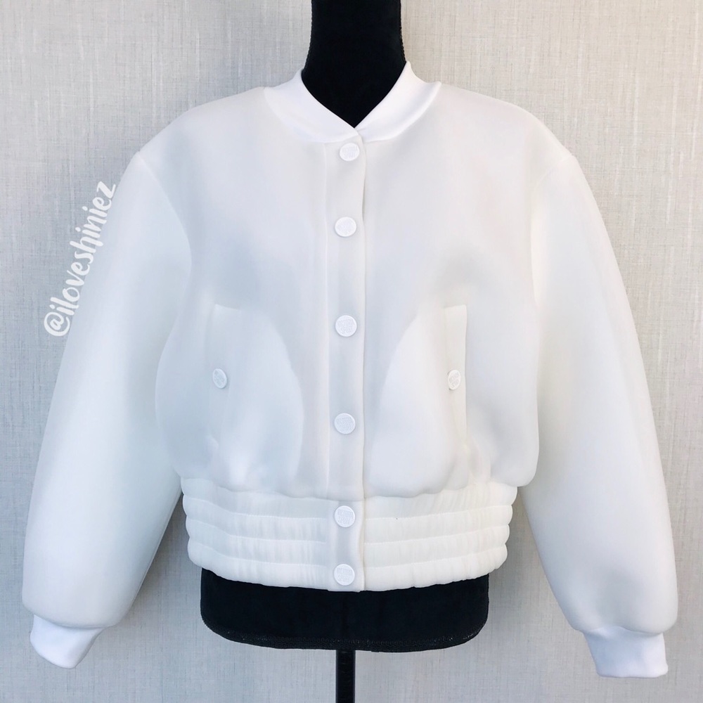 •Victoria's Sport• Fluffy Bomber Jacket M - Picture 3 of 11